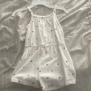 One piece short set very cute for you little girl for the fourth of July